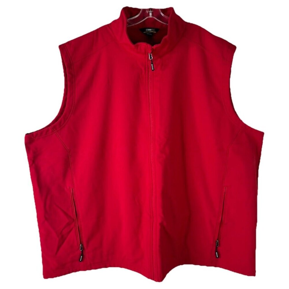 North End 5XL Core 365 Red Vest Poly Blend Warm EUC